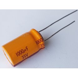 1000uF/35V radial =16mm h=26mm RM=7,5mm