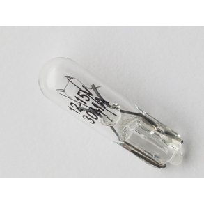 Pre 12V/30mA/0,36W, T5 glassokkel 