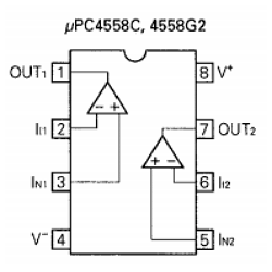 UPC4558C-P, DIP-8